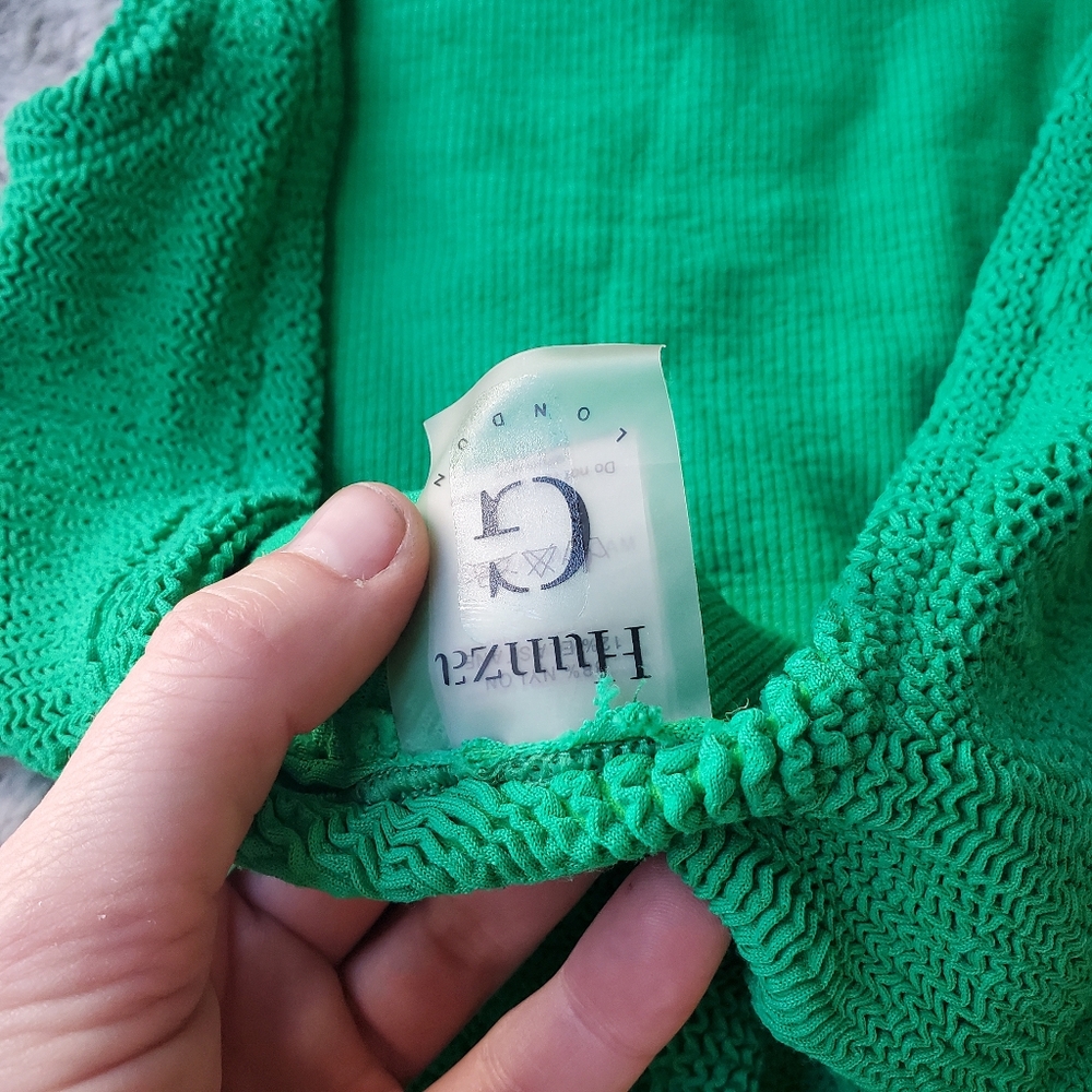 Hunza G Square Neck One Piece in Emerald - Picture 13 of 16
